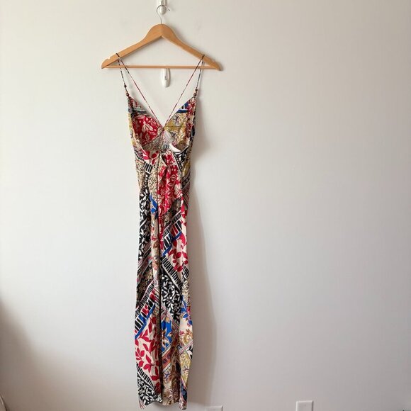 Zara Patchwork Print Midi Dress NWT Size Small - Picture 9 of 11